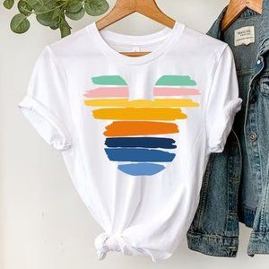 Retro Sunset Mickey T-Shirt, Magic Kingdom Shirt, Matching Family Travel Gift
